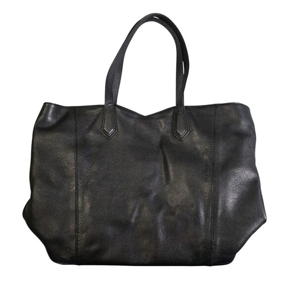 Hook & Albert Black Pebbled Leather Tote Bag Luxury - Picture 6 of 10